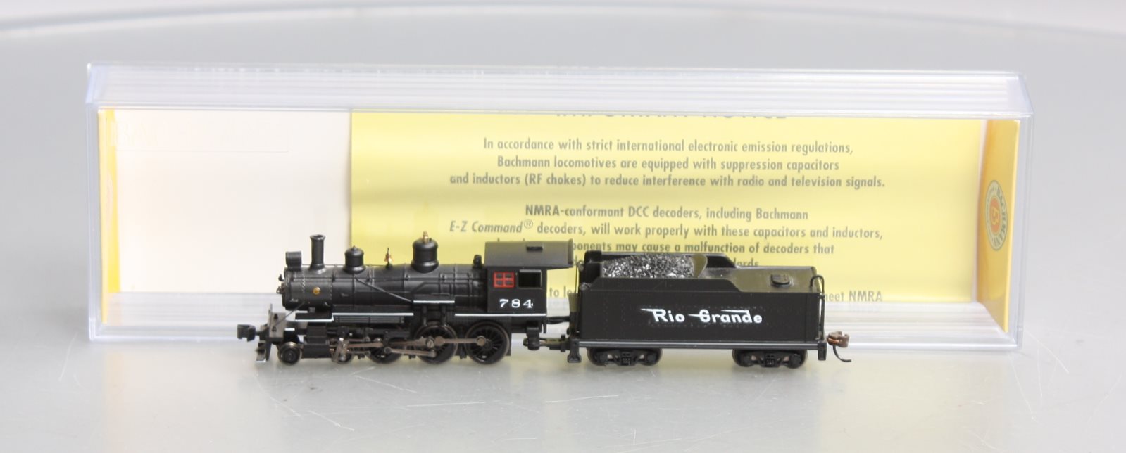 Bachmann 51452 N Painted & Unlettered 4-6-0 Steam Locomotive w/DCC (Black& Red)