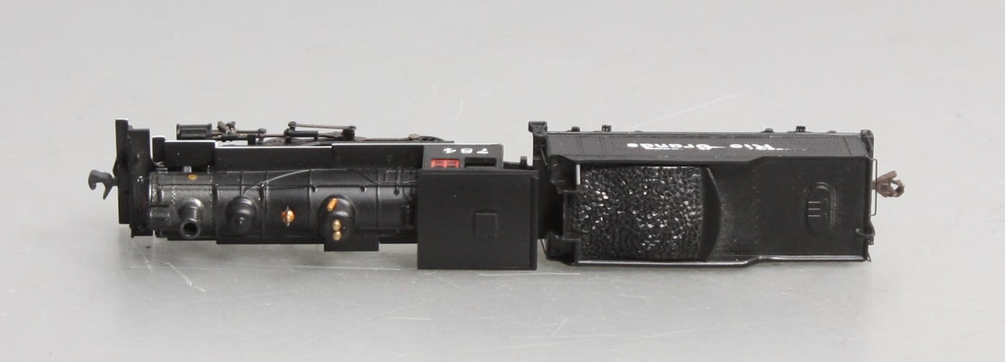 Bachmann 51452 N Painted & Unlettered 4-6-0 Steam Locomotive w/DCC (Black& Red)