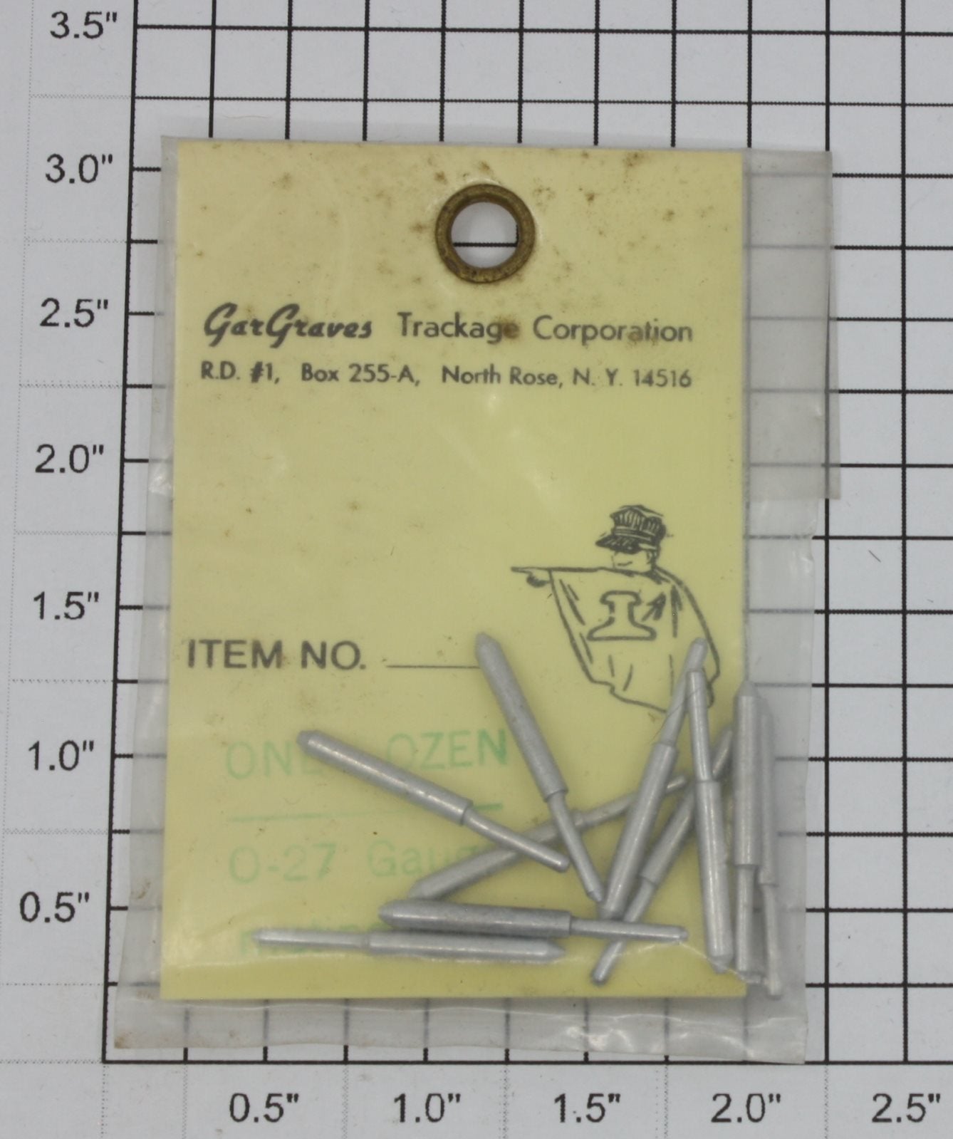 Gargraves 802 O27 Gauge to Gargraves Track Mating Pins (Bag of 12)
