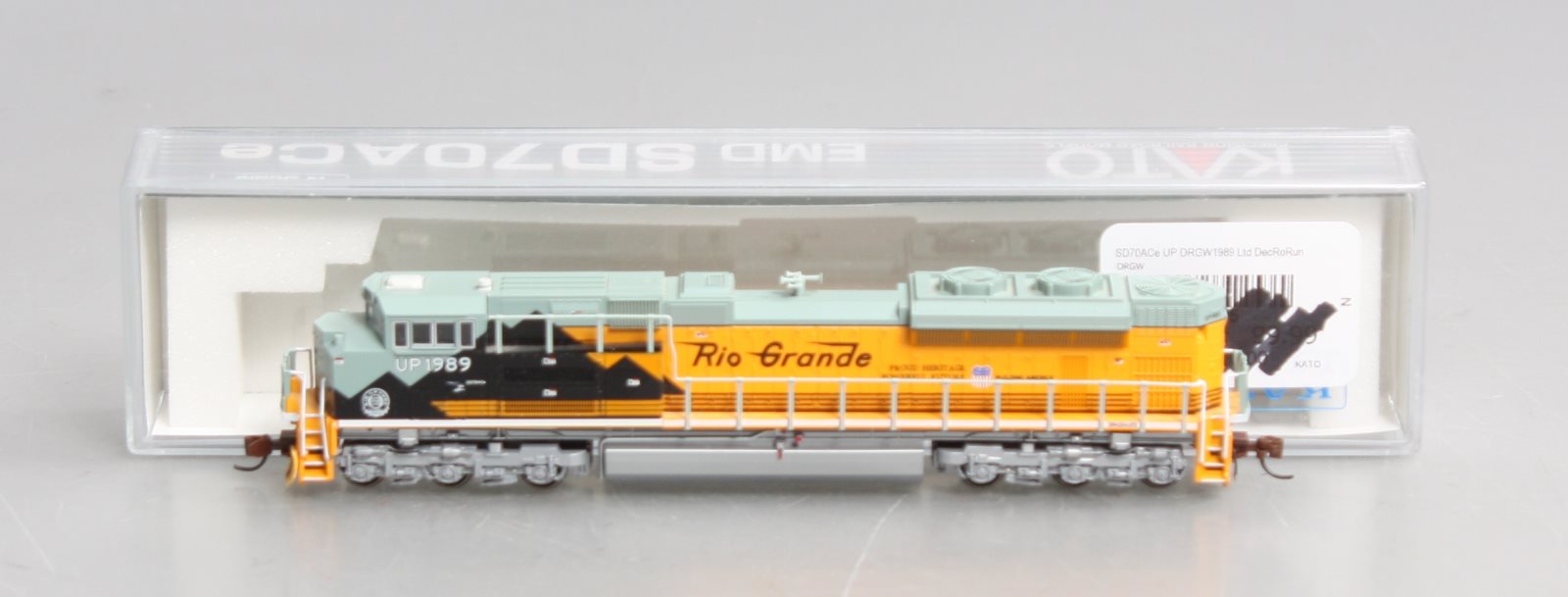 Kato 176-8405-DCC N UP/D&RGW Heritage SD70ACe Diesel Locomotive with DCC #1989