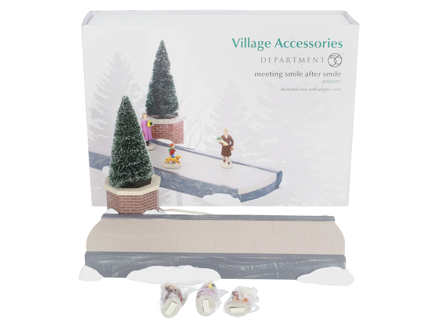 Department 56 4025357 Meeting Smile After Smile Animated Scene NIB