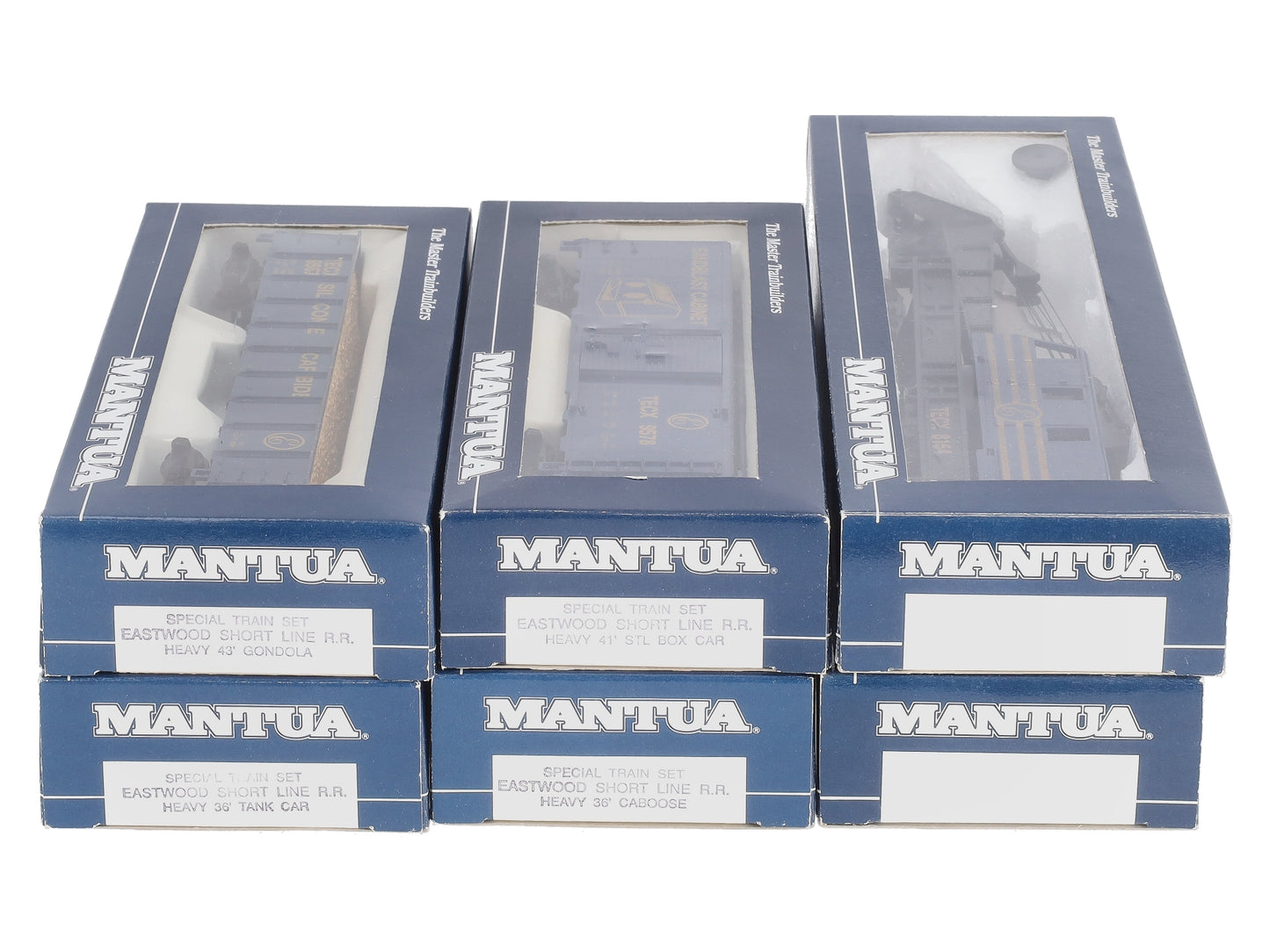 Mantua HO Eastwood Short Line Assorted Freight Cars [6] EX/Box