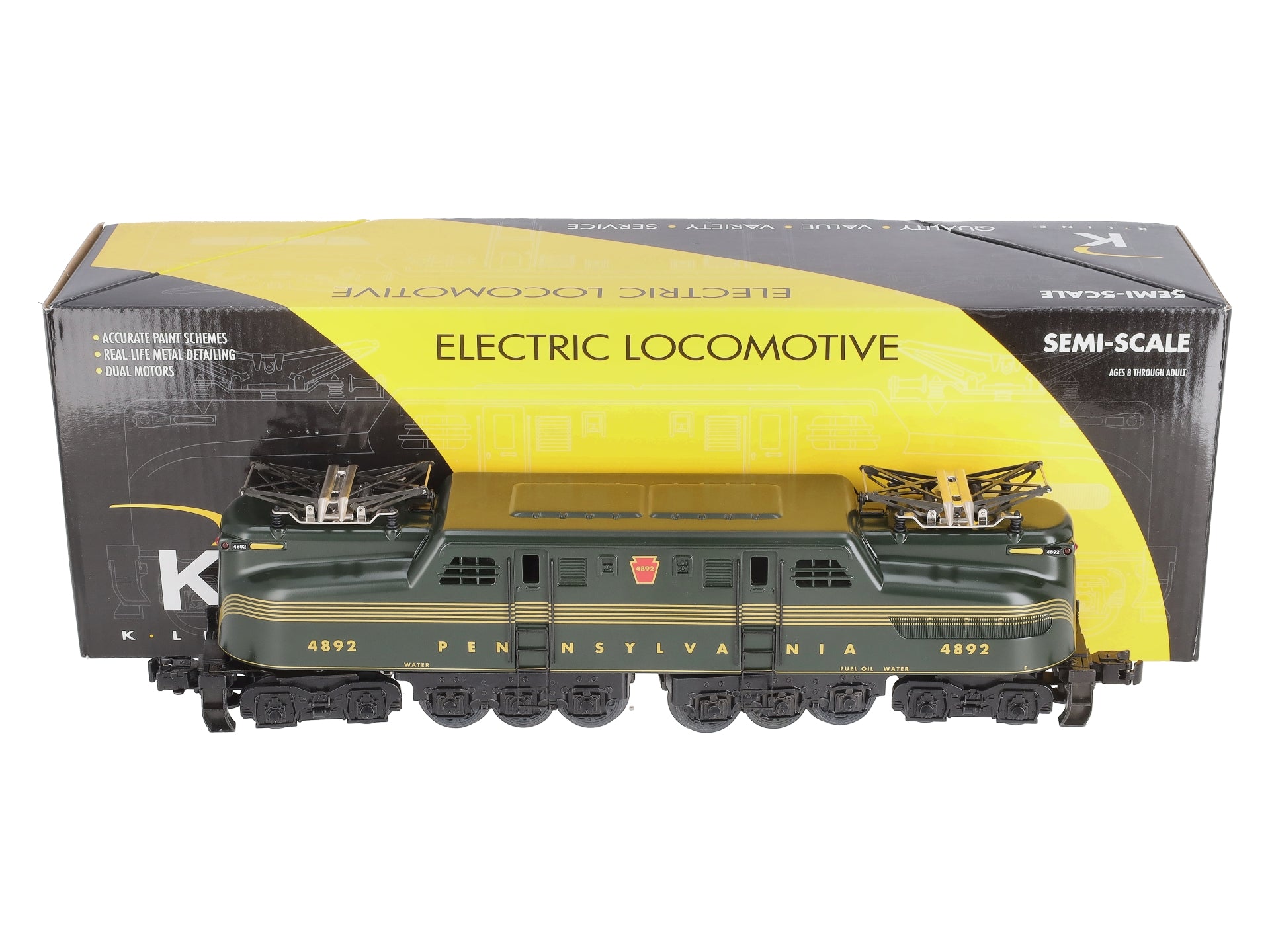 K-Line K2780-4892 O Gauge Pennsylvania GG-1 Electric Locomotive #4892 LN/Box