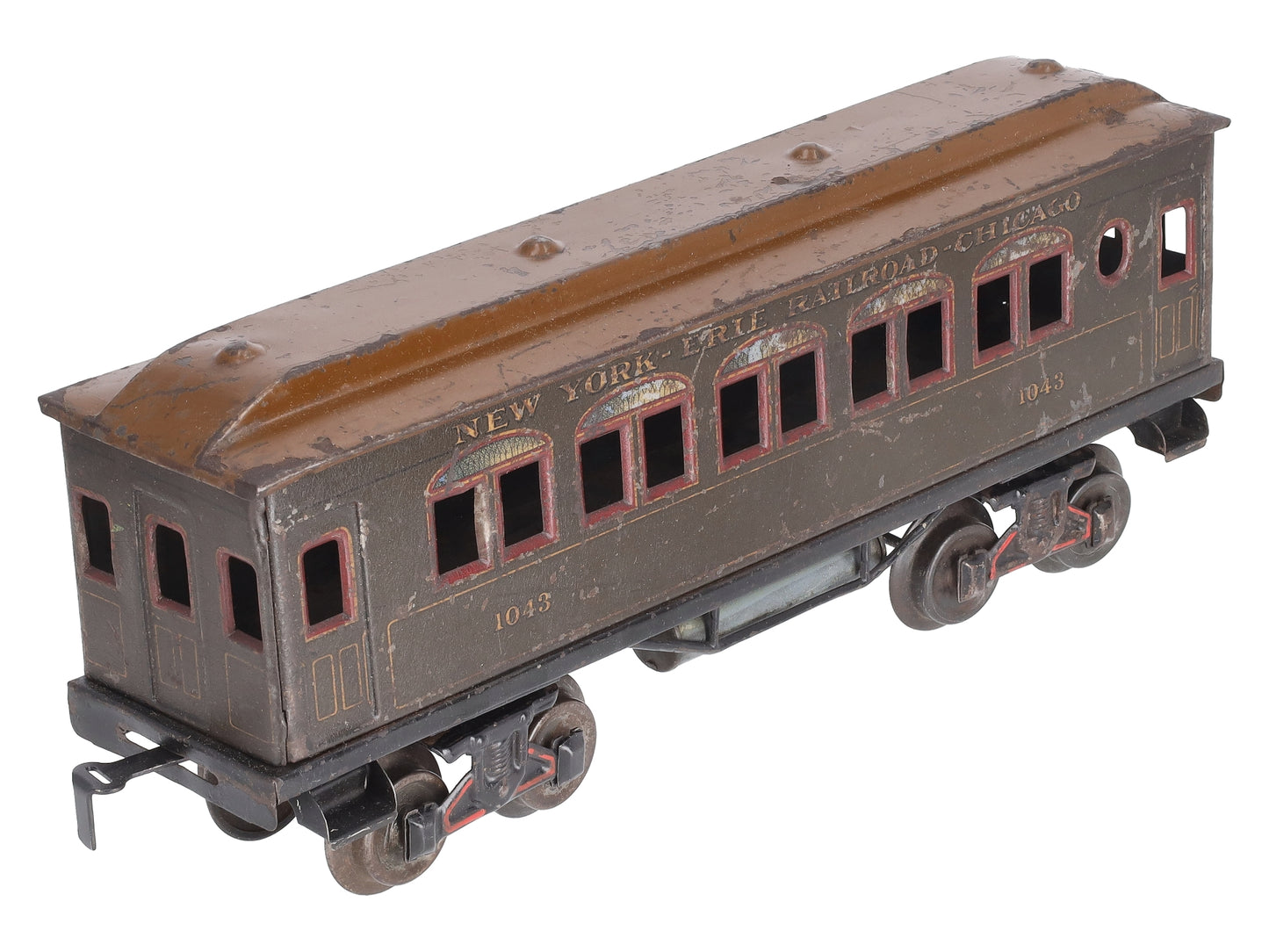 Bing 1043 Vintage 1 Gauge New York- Erie Railroad-Chicago Passenger Car VG