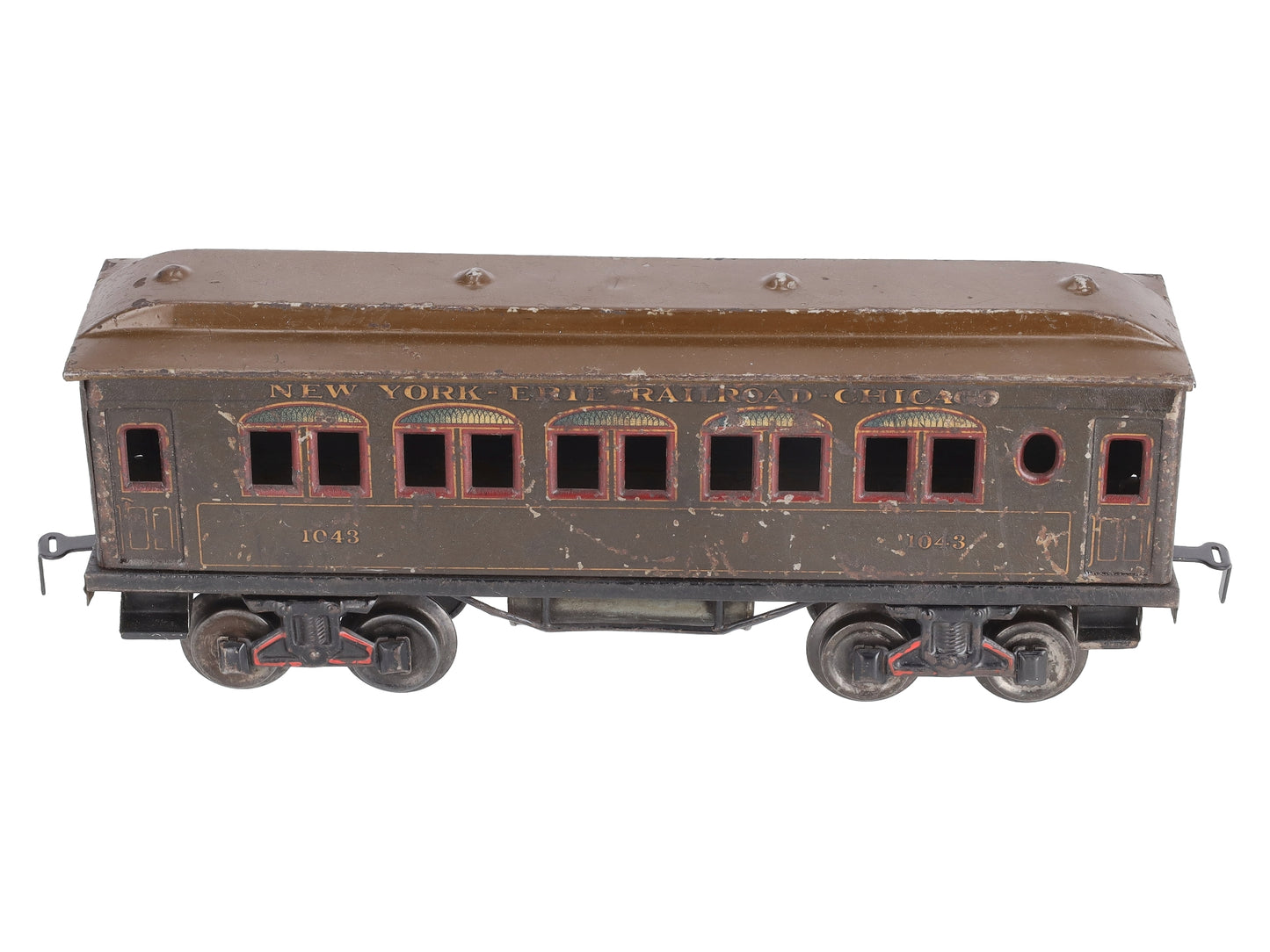 Bing 1043 Vinatge 1 Gauge New York- Erie Railroad-Chicago Passenger Car VG