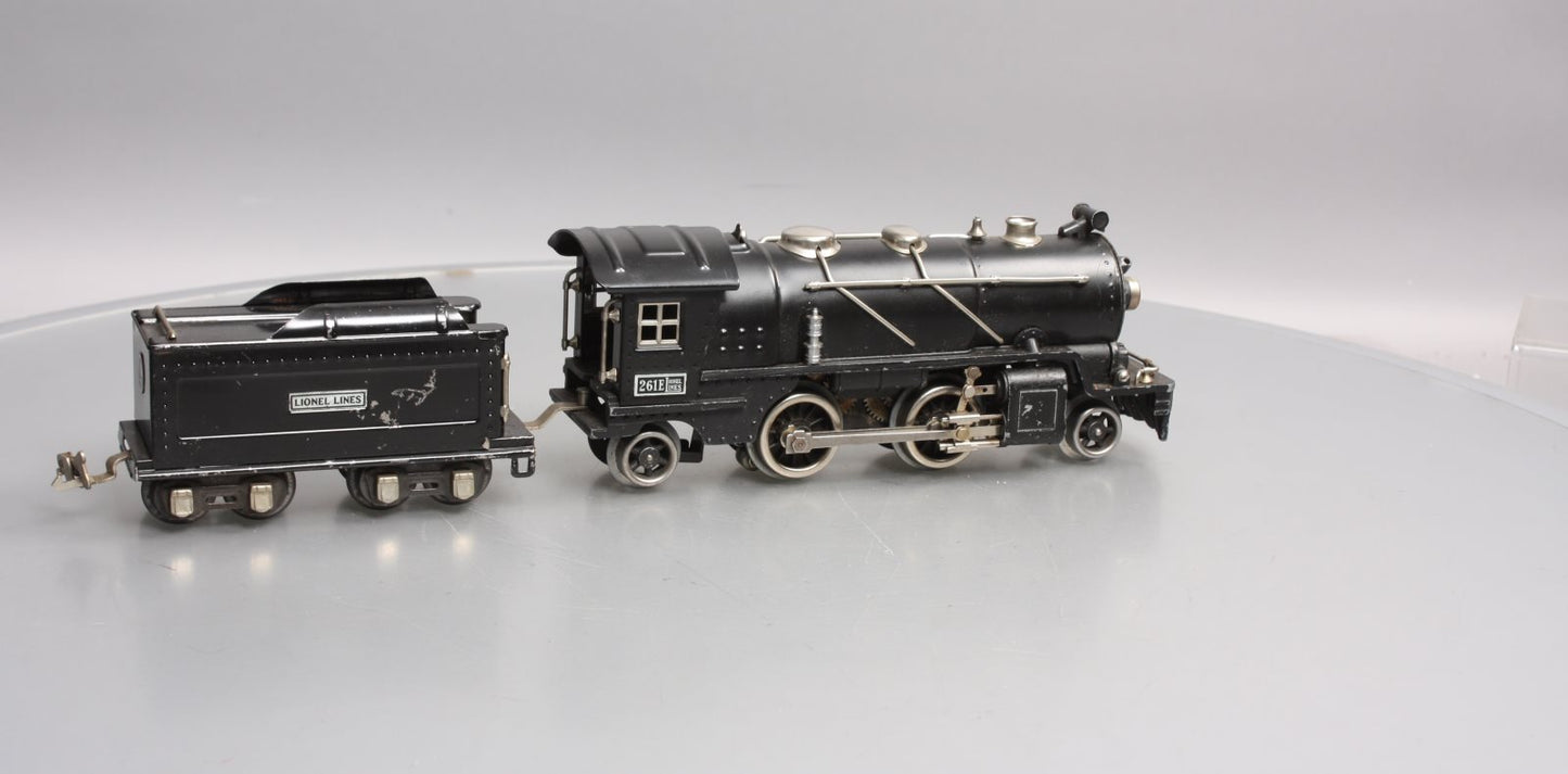 Lionel 261E Vintage O Prewar 2-4-2 Steam Locomotive & Tender - Repainted VG
