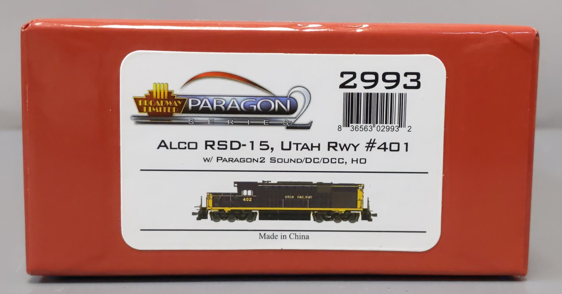 Broadway Limited 2993 HO Utah Railway Alco RSD15 Low Nose Paragon2™ #401