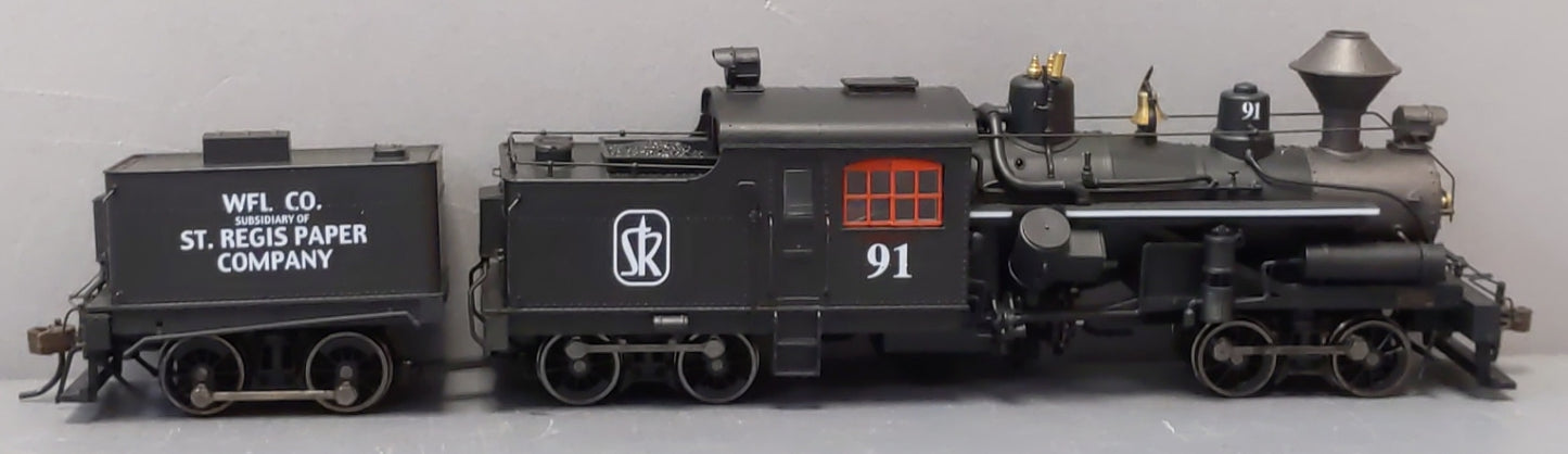 Rivarossi R5468 HO St. Regis Paper Company Steam Locomotive 3 Trucks Heisler #91 EX/Box