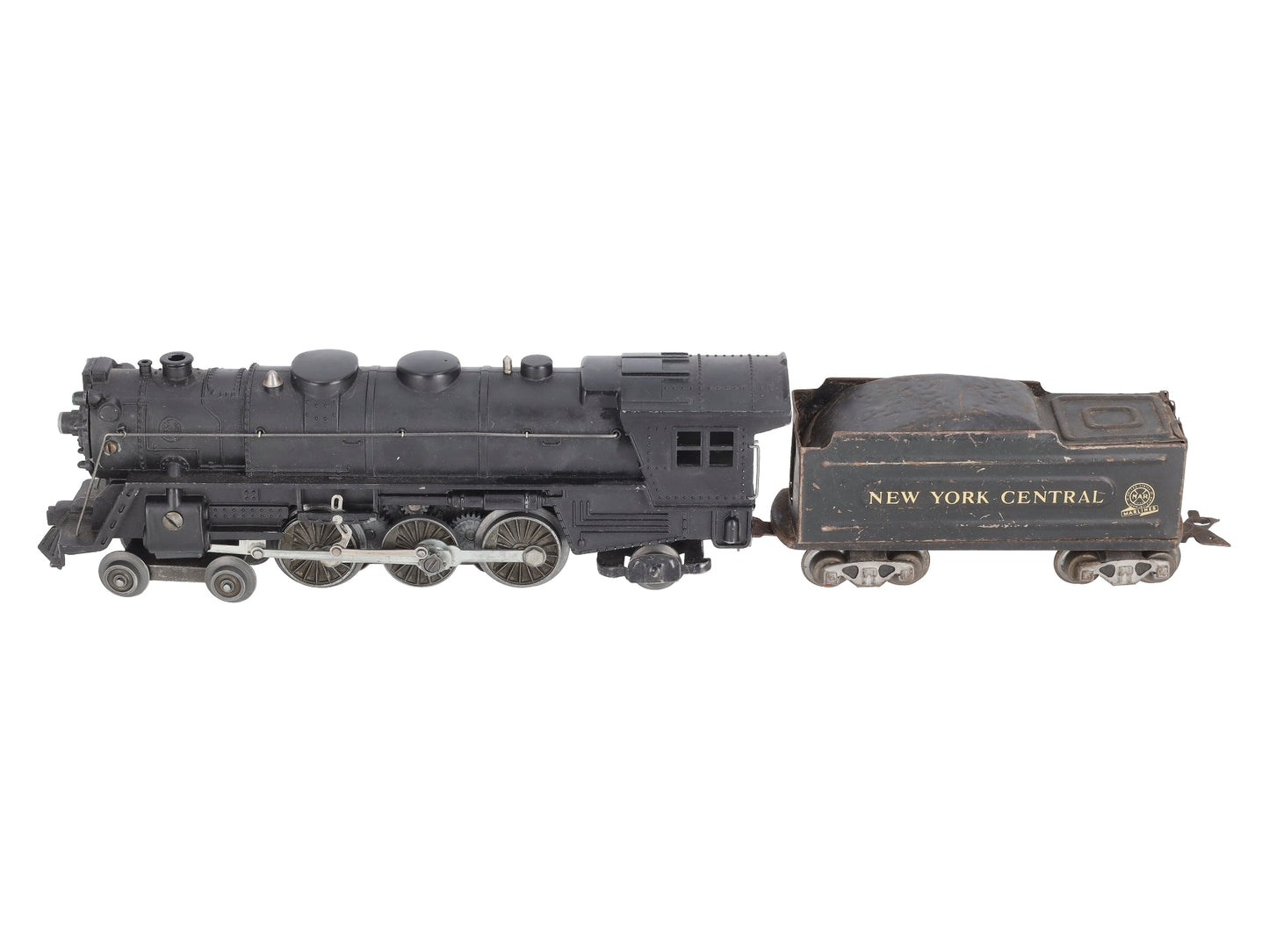 Marx 333 Vintage O New York Central 4-6-2 Die-Cast Steam Locomotive & Tender VG