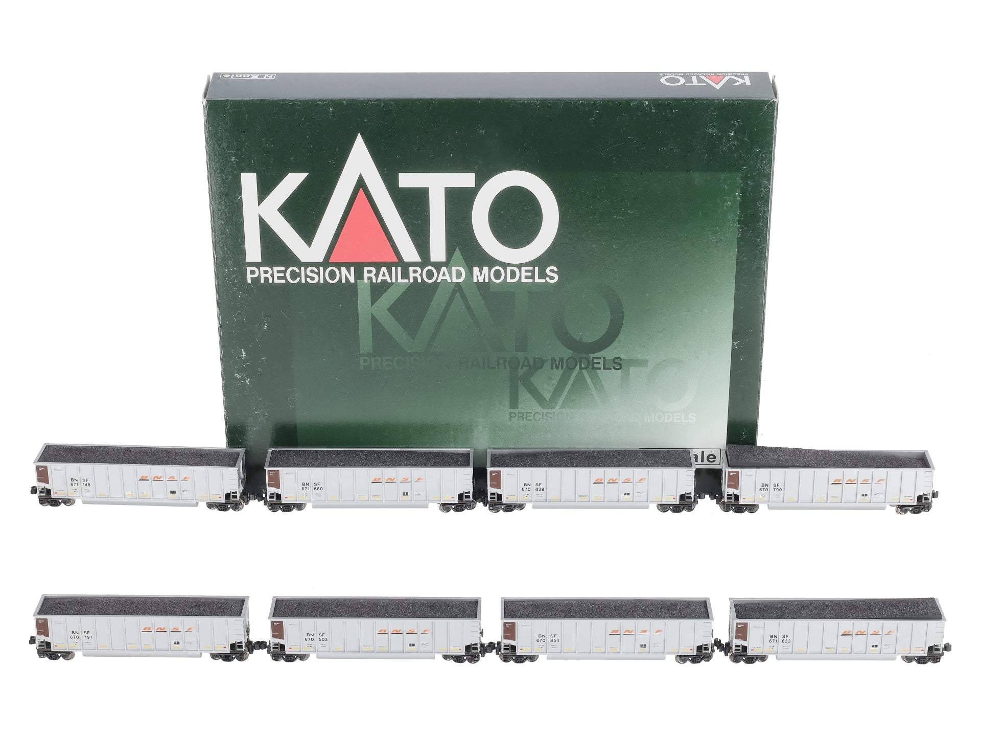 Kato 106-4614 BNSF Coalporter Set (8 cars) – Trainz