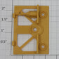 Lionel 17123-25 Cargill 3-Bay Hopper Yellow Front Truck Bracket