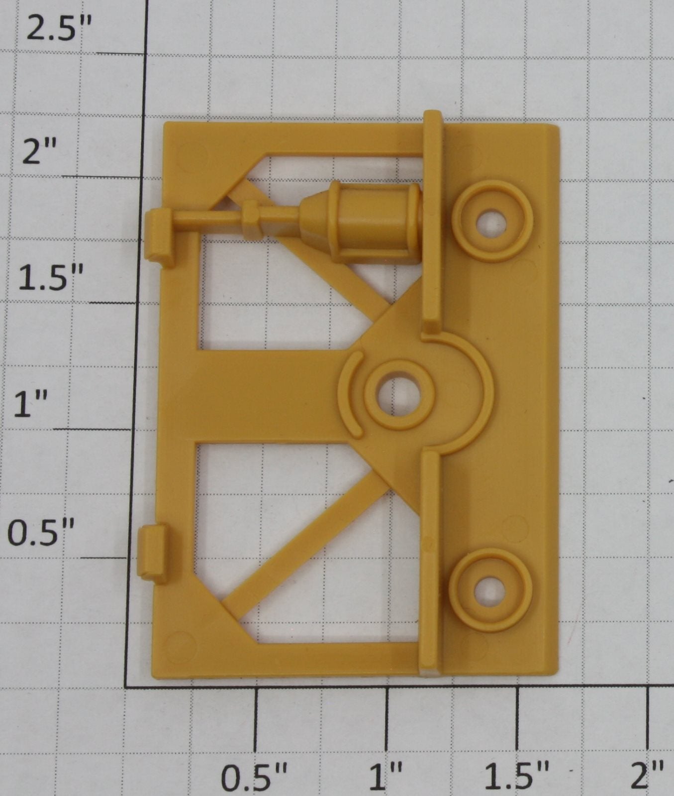 Lionel 17123-25 Cargill 3-Bay Hopper Yellow Front Truck Bracket