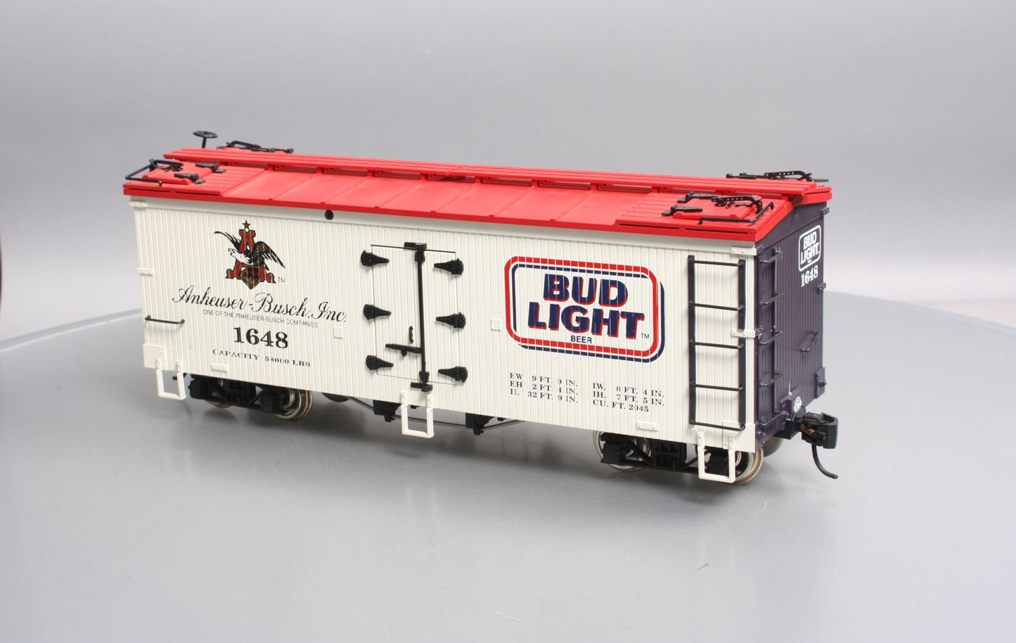 USA Trains 16016 G Bud Light Reefer Car EX
