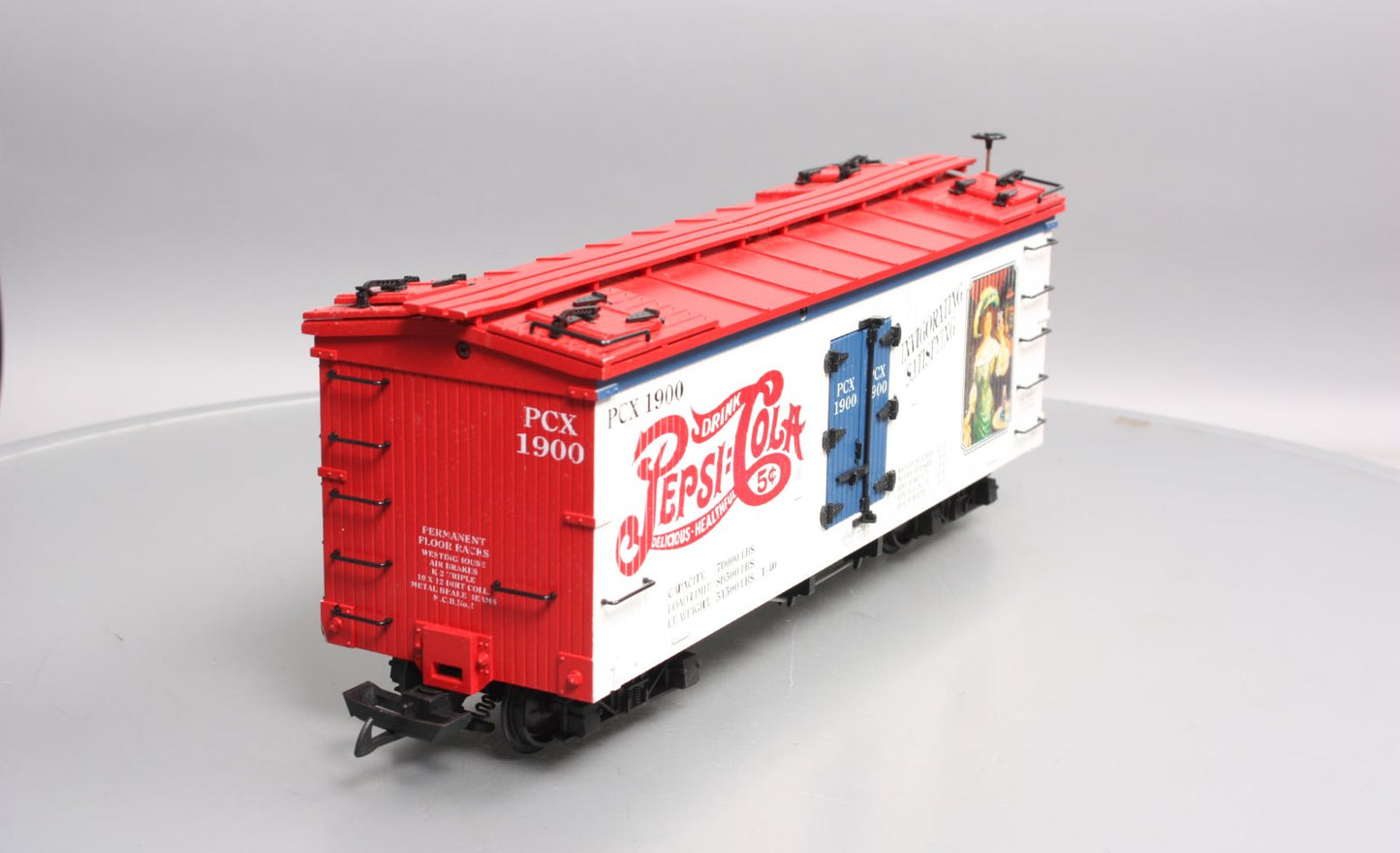 USA Trains 16121 G 1900's Pepsi Cola Reefer Car VG