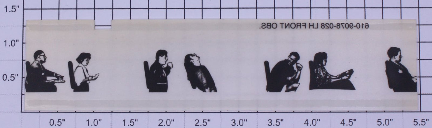Lionel 19078-28 #2600 "Cowen" Observation Left Hand Front Window Strip