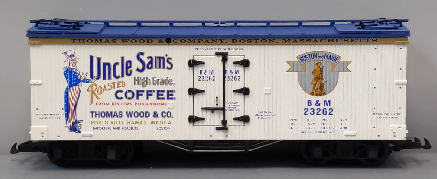 USA Trains 16349 G Uncle Sam Coffee Wood Ice Reefer Car