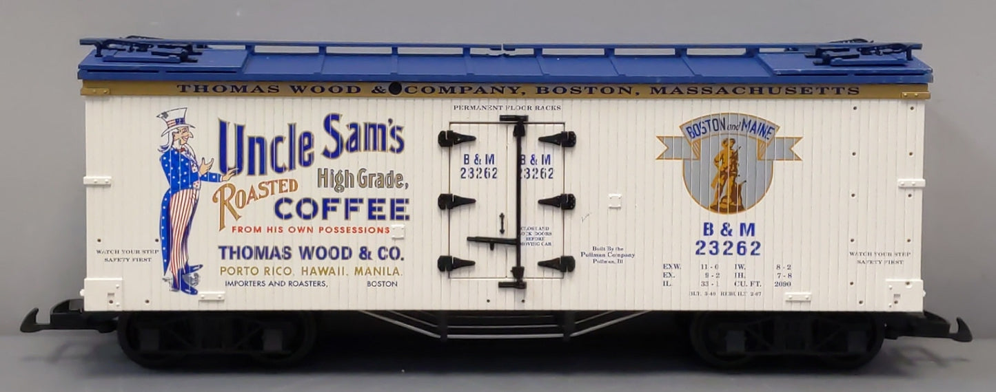 USA Trains 16349 G Uncle Sam Coffee Wood Ice Reefer Car