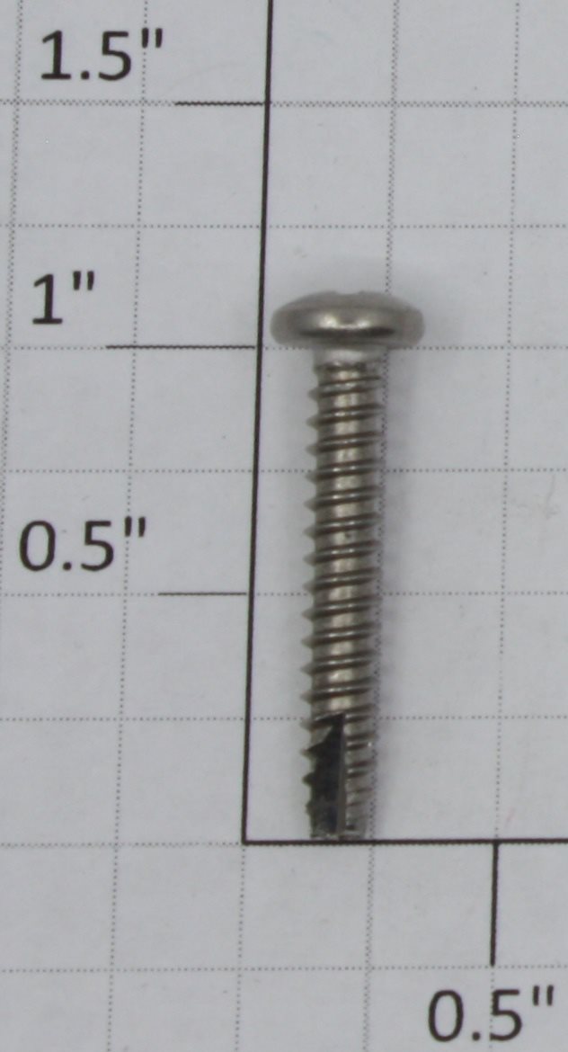 Lionel 80000-117 #8 x 1" Phillips Pan Head Stainless Steel Self Tapping Screw