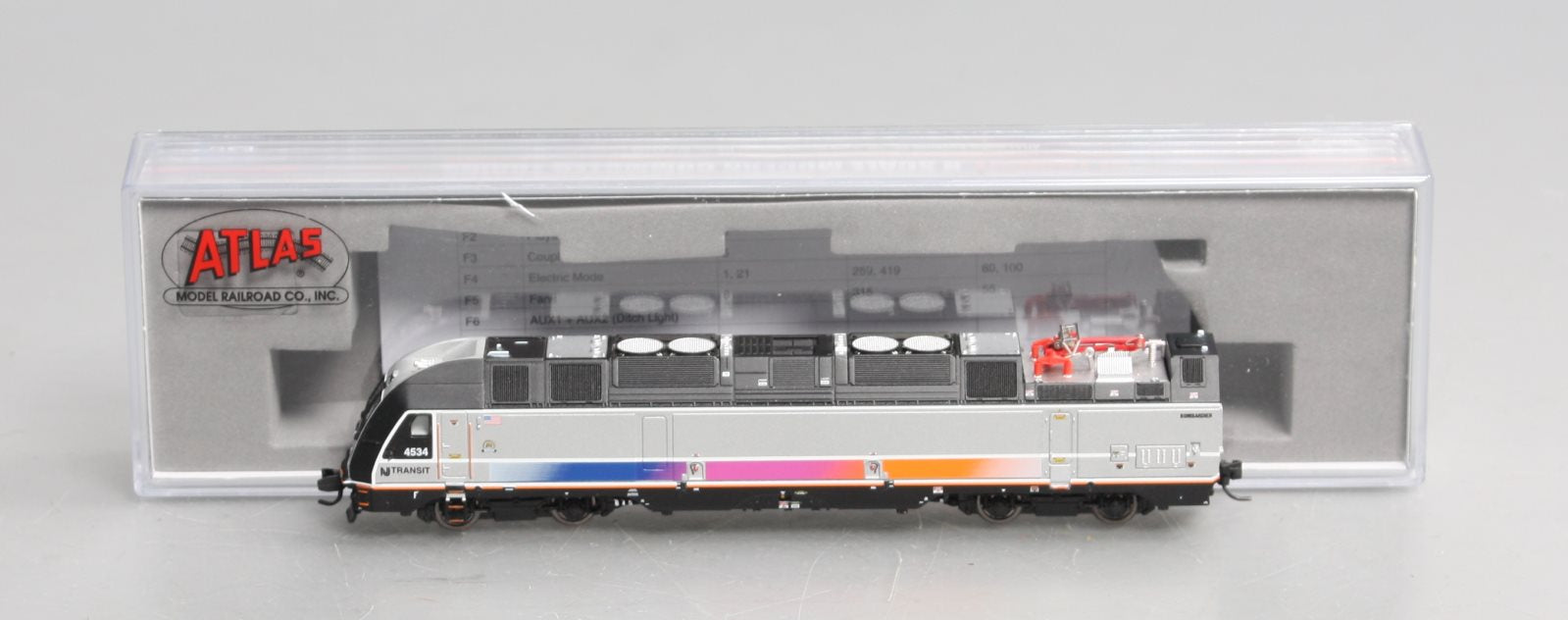 Atlas 40004073 N Scale NJ Transit ALP-45DP Electric Locomotive #4534