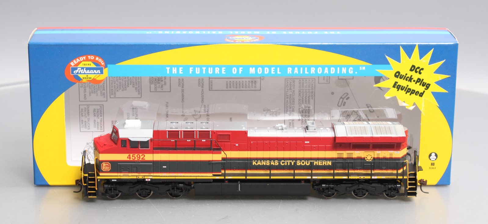 Athearn 78839 HO Kansas City Southern AC4400 Diesel Locomotive #4592