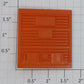 Lionel 9708-12 Orange 5-Panel Boxcar Door