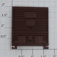 Lionel 19815-12 Red Oxide 5-Panel Boxcar Door with Guides