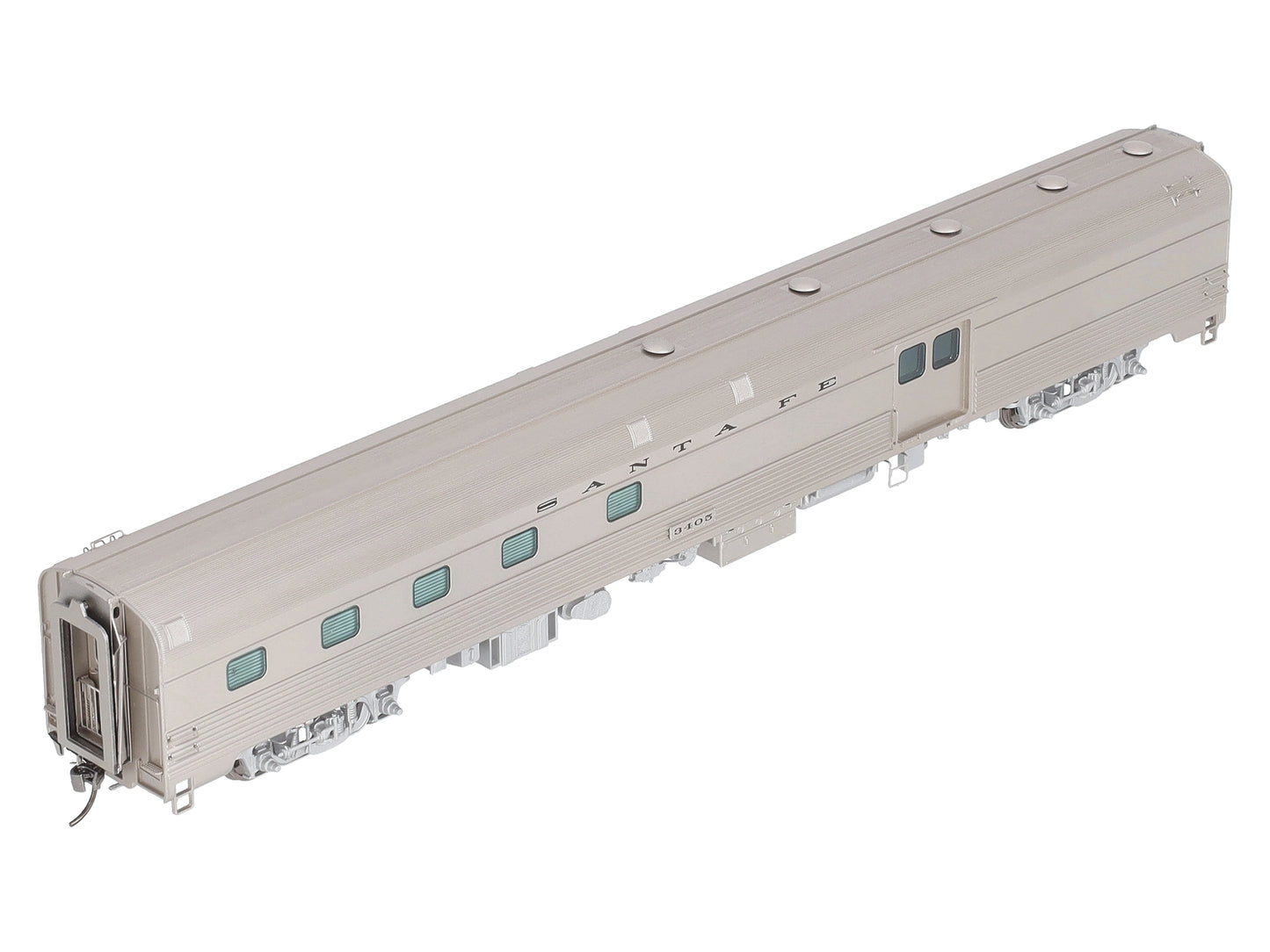 Rapido Trains 114030 HO Atchison Topeka Santa Fe Budd Baggage-Dorm Car #3405