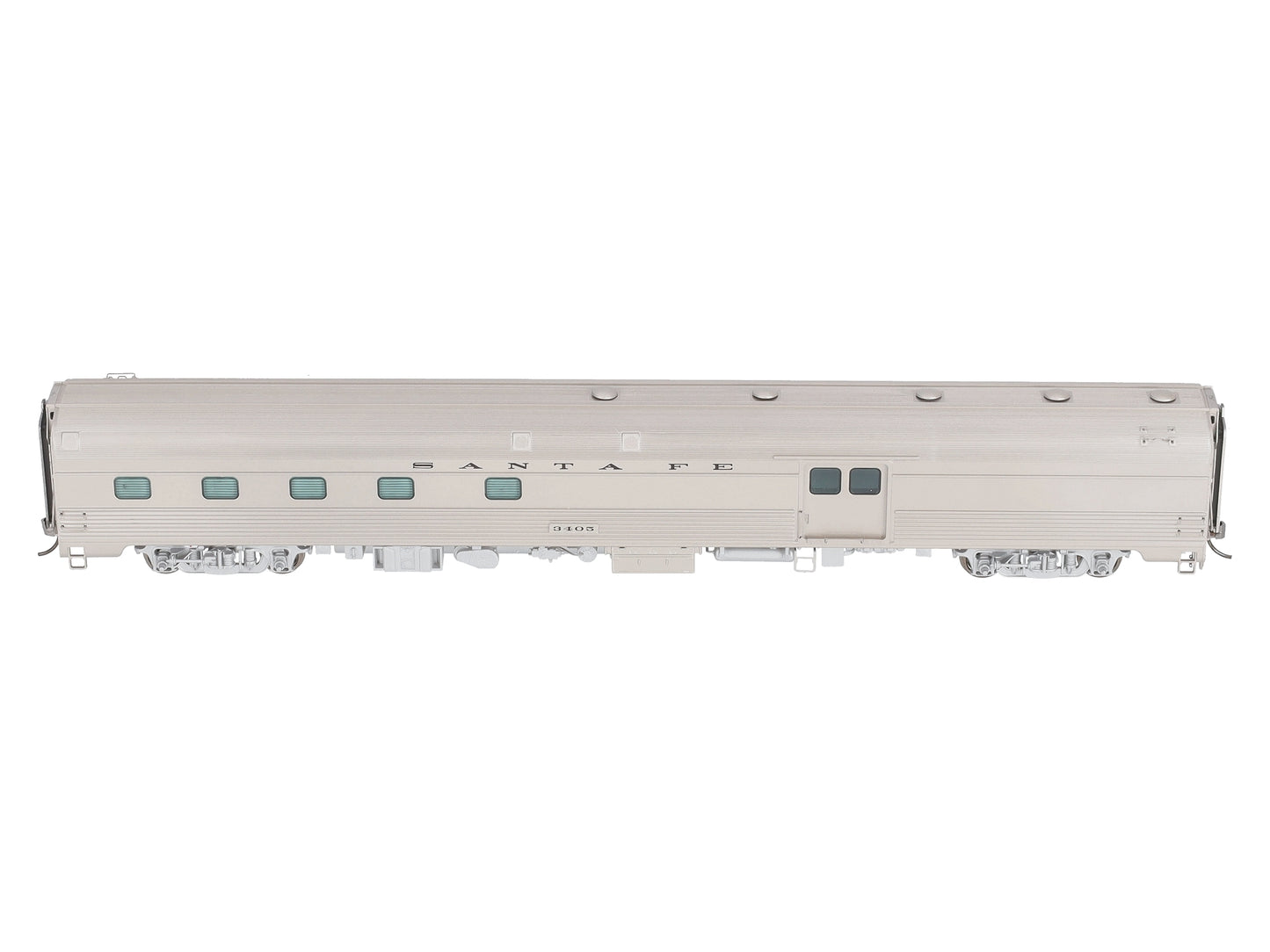 Rapido Trains 114030 HO Atchison Topeka Santa Fe Budd Baggage-Dorm Car #3405