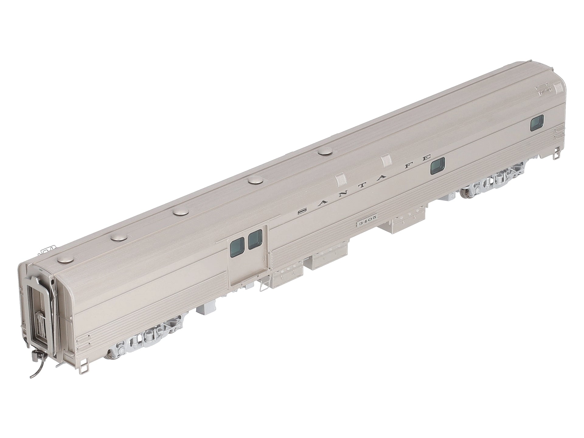 Rapido Trains 114030 HO Atchison Topeka Santa Fe Budd Baggage-Dorm Car #3405