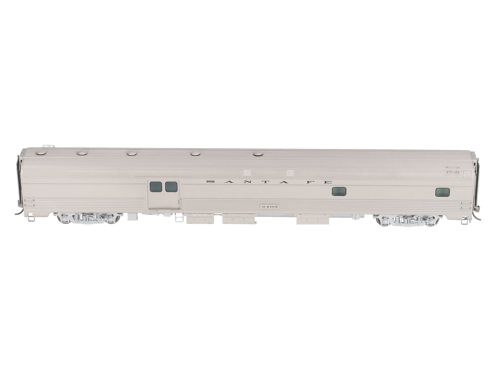Rapido Trains 114030 HO Atchison Topeka Santa Fe Budd Baggage-Dorm Car #3405