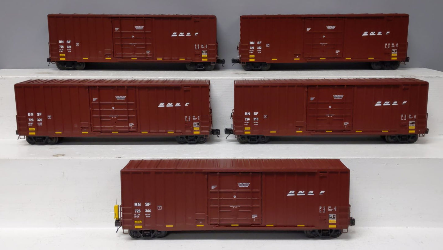 MTH 20-90411 O Burlington Northern Santa Fe 50' High Cube Box Car Set (Set of 6)