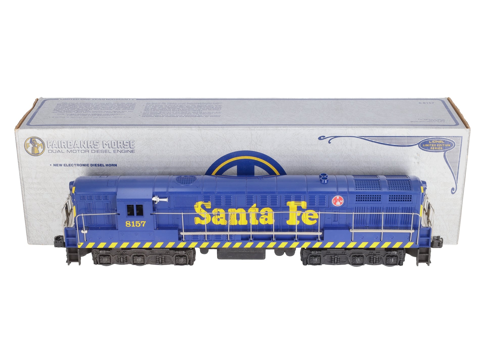 Lionel 6-8157 O Gauge Santa Fe FM Trainmaster Diesel Locomotive w/Horn #8157 LN/Box