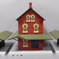 MTH 30-90094 O Dark Red Stone Passenger Station w/Dual Platforms