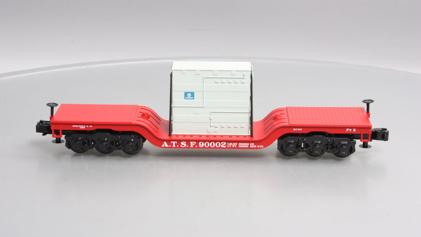 MTH 30-76480 O Santa Fe Deep Center Flat w/Transformer