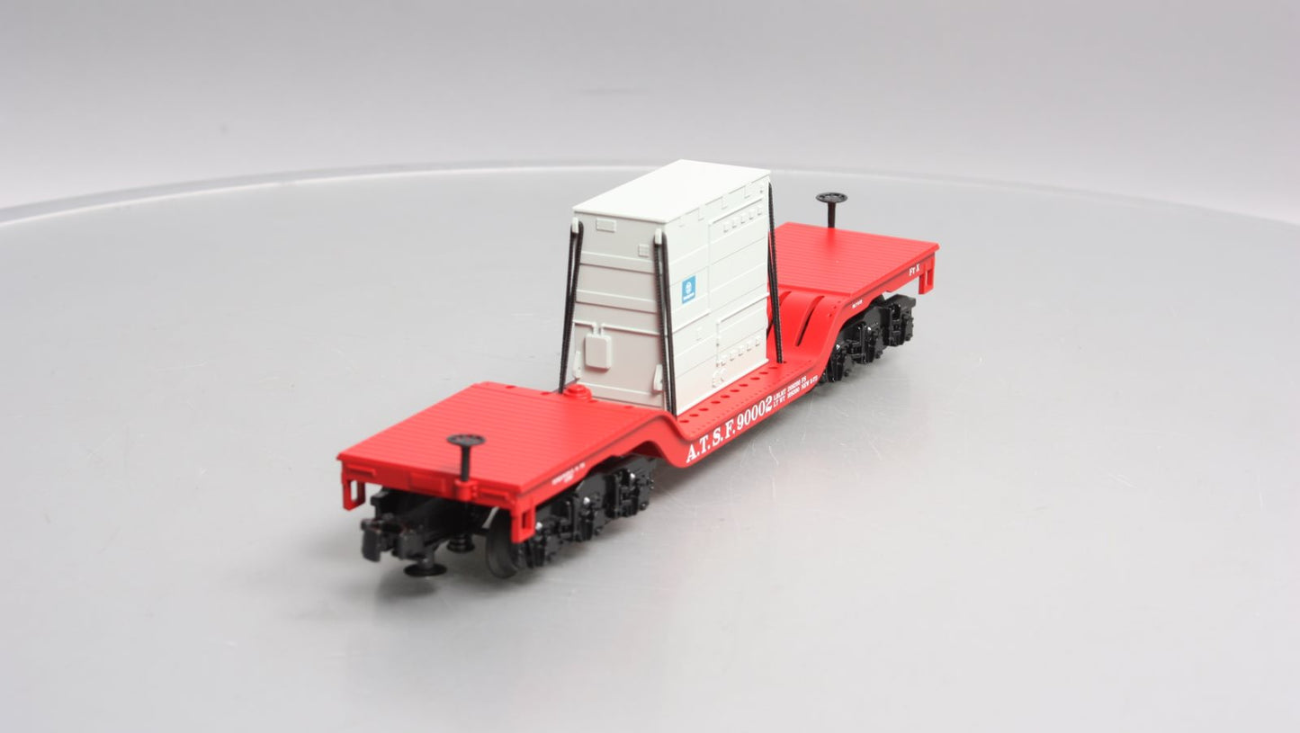 MTH 30-76480 O Santa Fe Deep Center Flat w/Transformer