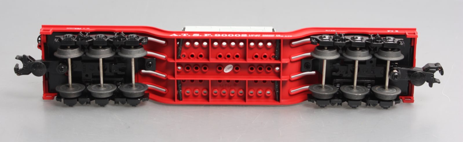 MTH 30-76480 O Santa Fe Deep Center Flat w/Transformer