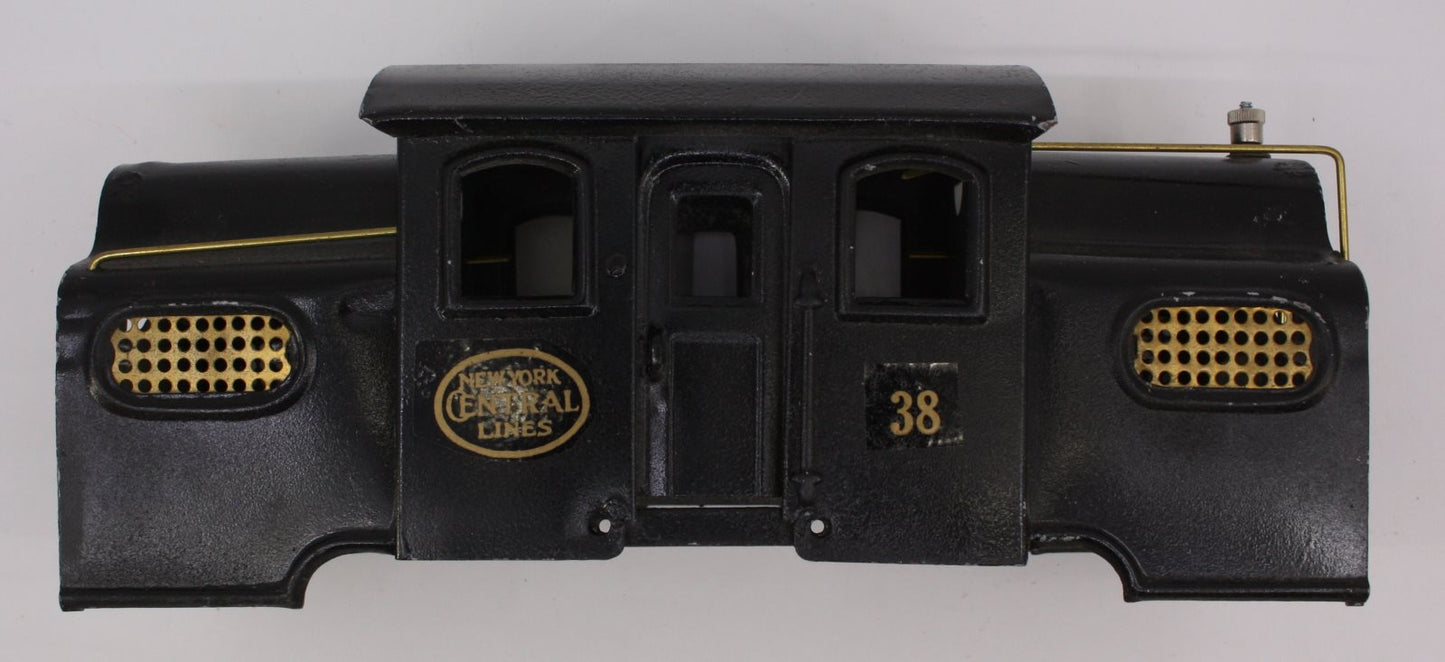 Lionel 38-2 #38 Black Body Shell with Brass Trim