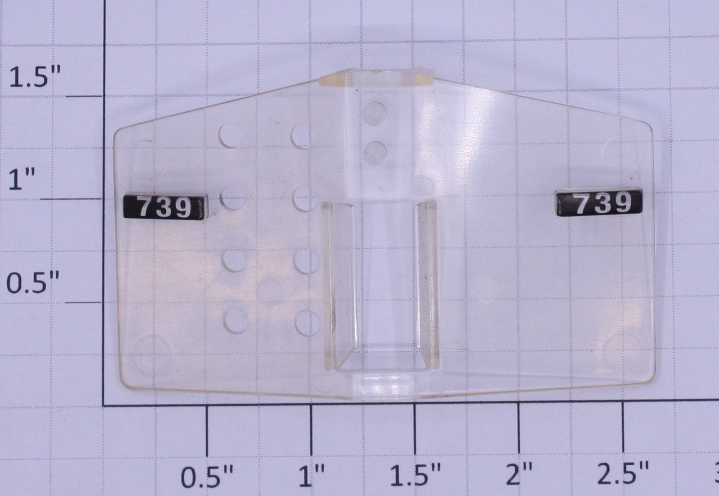 Lionel 18231-47 #739 BNSF Dash-9 Headlight Number Board Insert