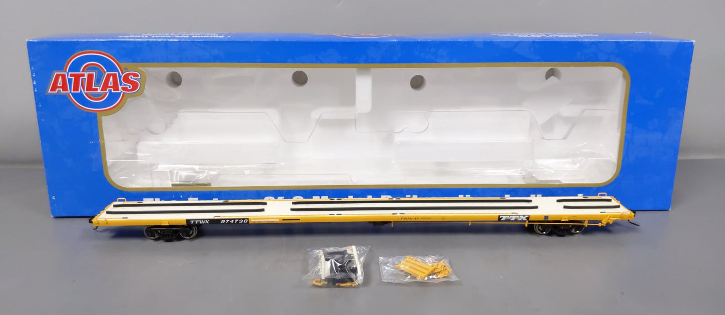 Atlas 7986-3 "O" TTX 89'4" Flat Car #974730 (2-Rail) LN/Box