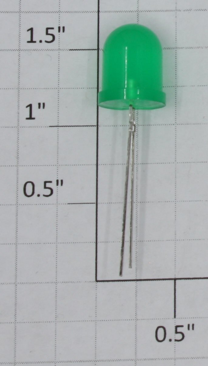 Lionel 24111-314 10mm Green 2-Pin LED Side Warning Light