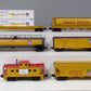 MTH 30-7005 O Union Pacific RailKing Freight Car Set (Set of 6) LN/Box