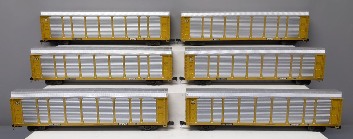 MTH 20-90525 O BNSF Corrugated Auto Carrier Set (Set of 6)