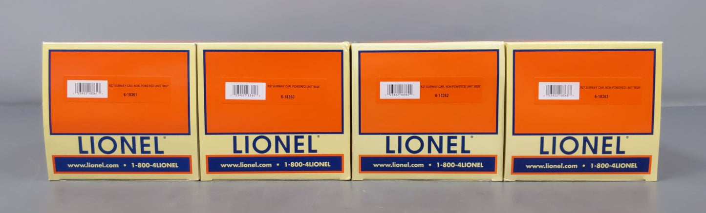 Lionel 6-31751 O Gauge MTA R-27 Subway Set LN/Box