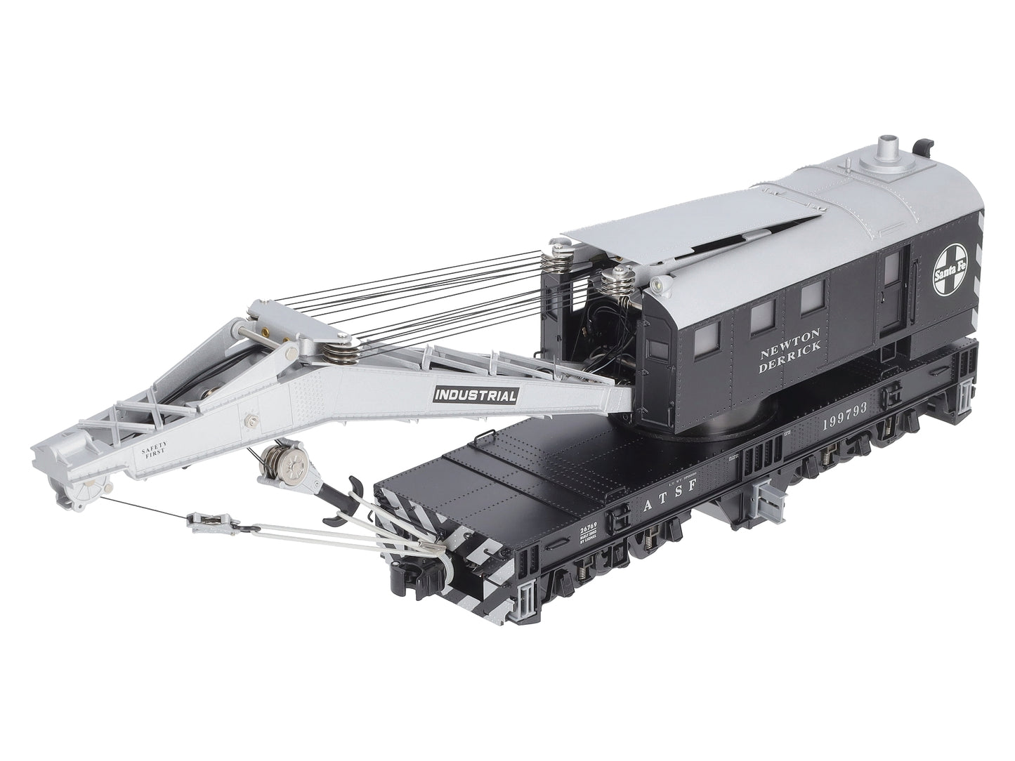 Lionel 6-26769 O Gauge Santa Fe Crane Car with TMCC #199793 LN/Box
