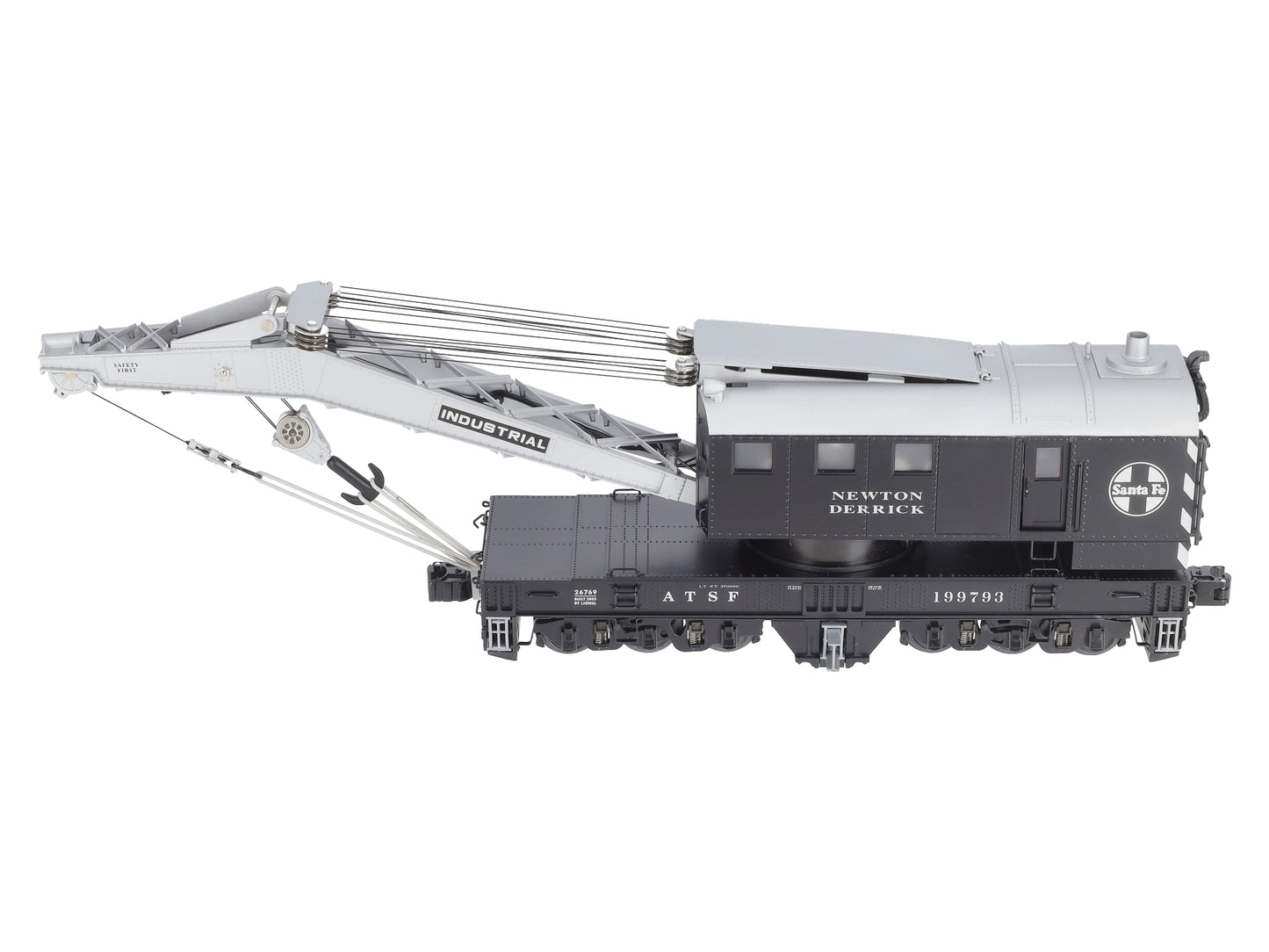 Lionel 6-26769 O Gauge Santa Fe Crane Car with TMCC #199793 LN/Box