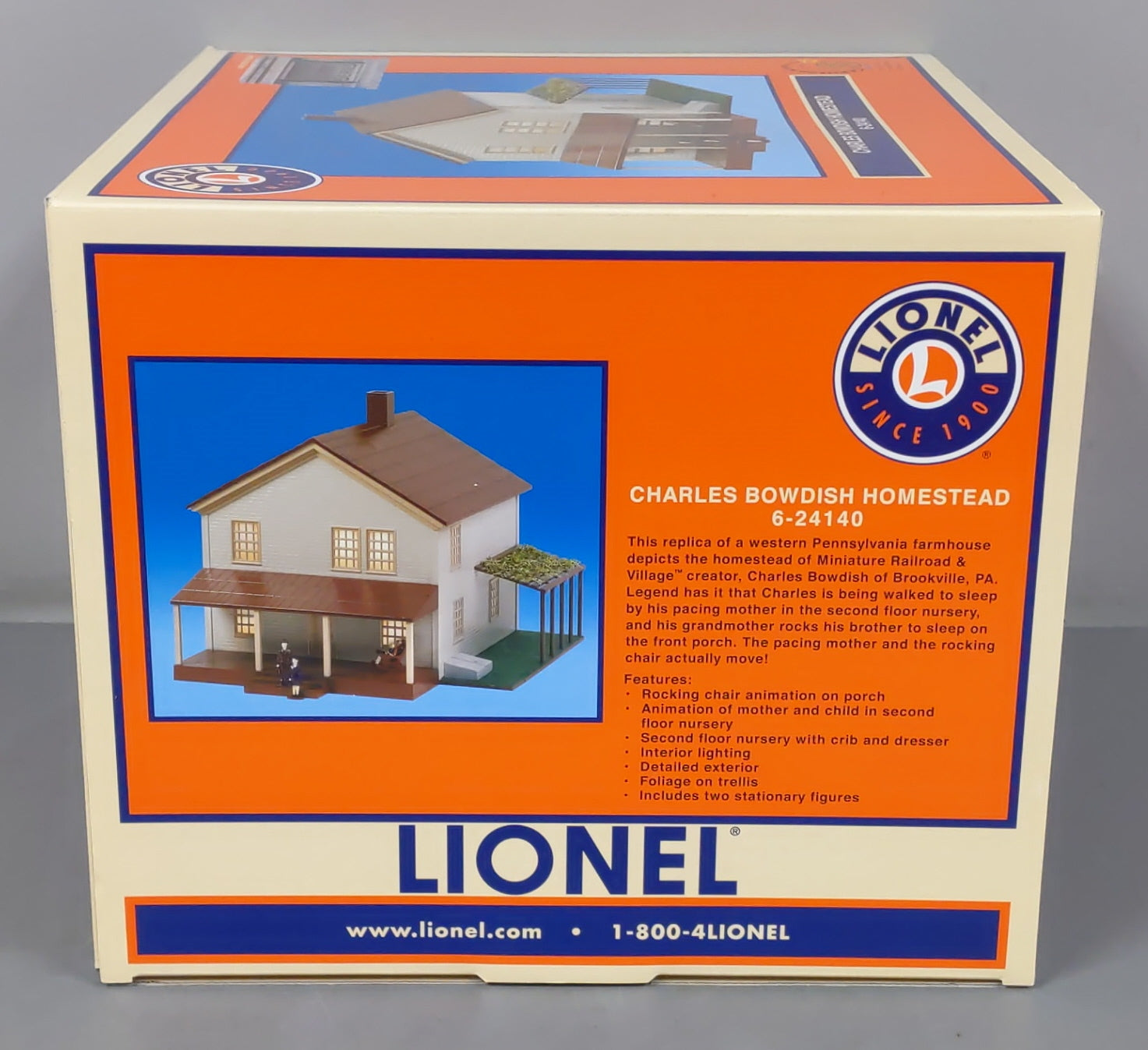 Lionel 6-24140 O Gauge Animated Charles Bowdish Homestead