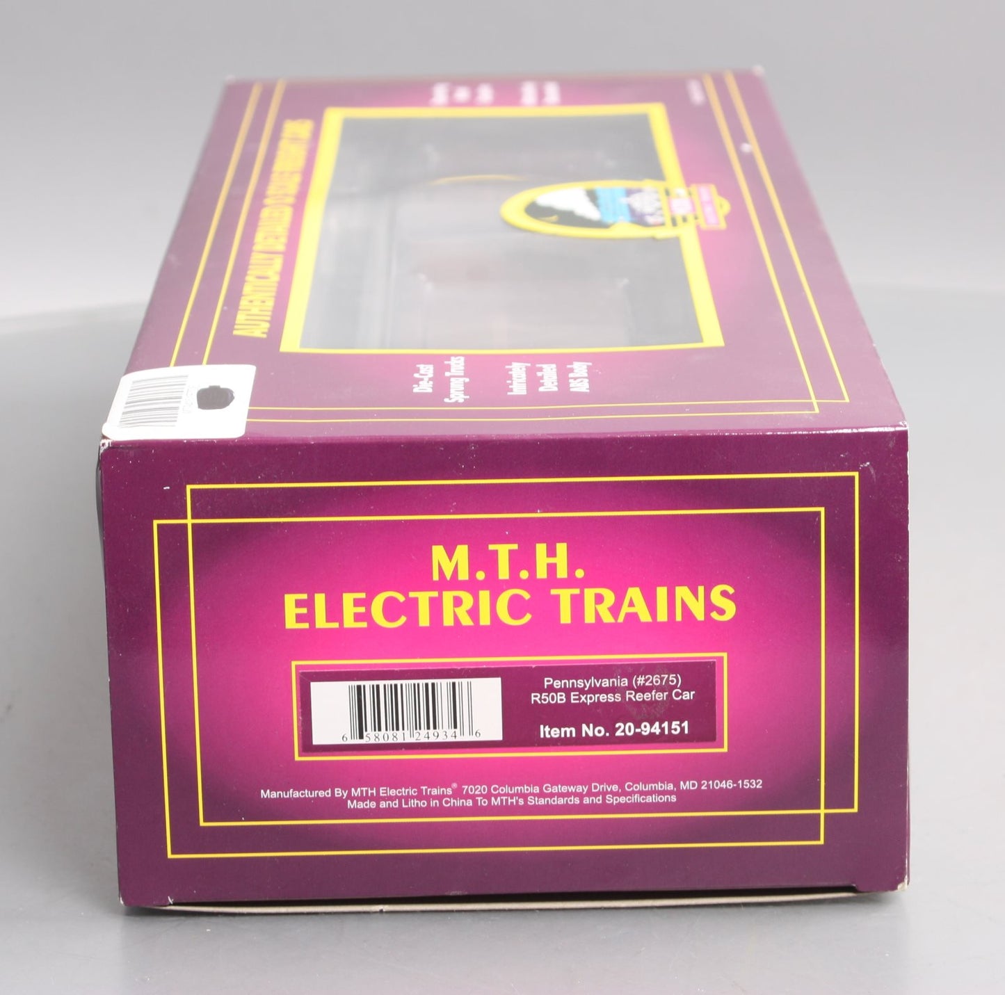 MTH 20-94151 O Pennsylvania R50B Express Refrigerator Car #2675