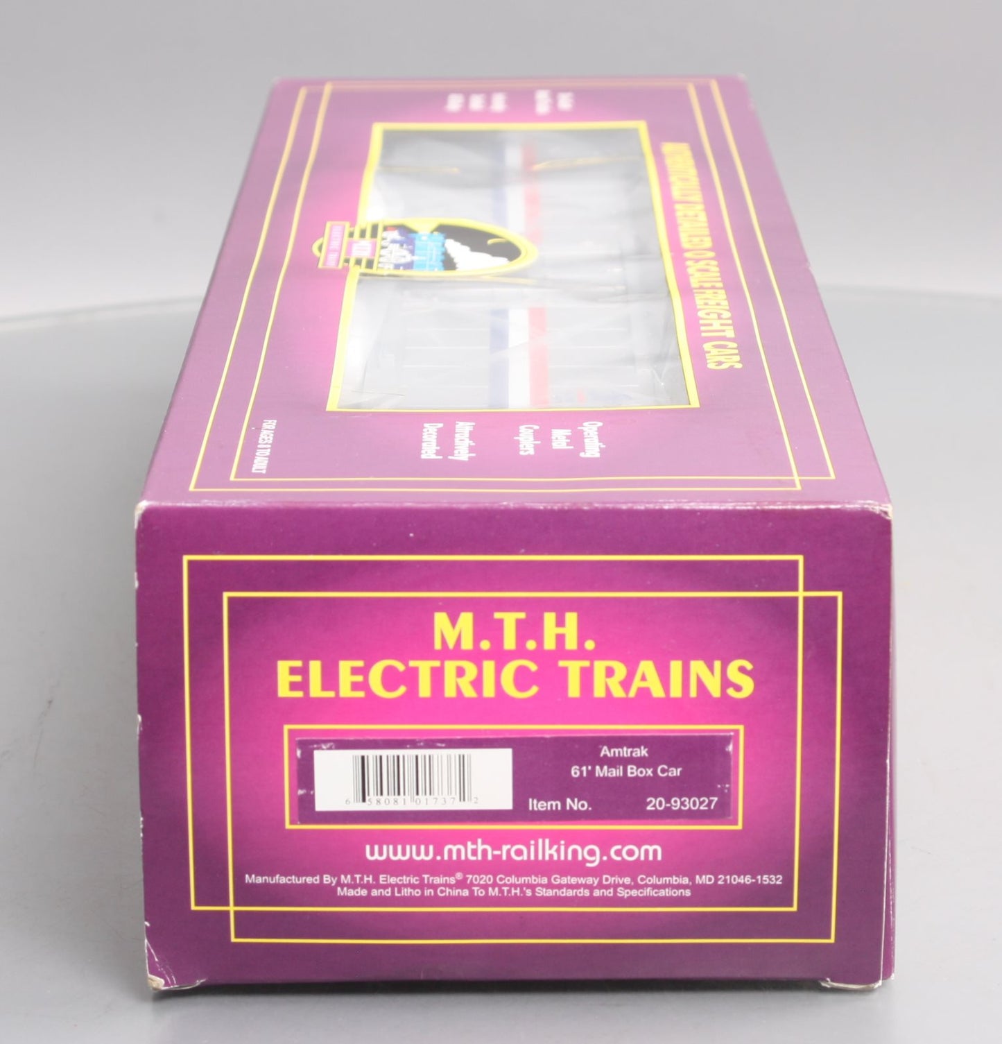 MTH 20-93027 O Gauge Amtrak 61' Mail Boxcar #1546 LN/Box