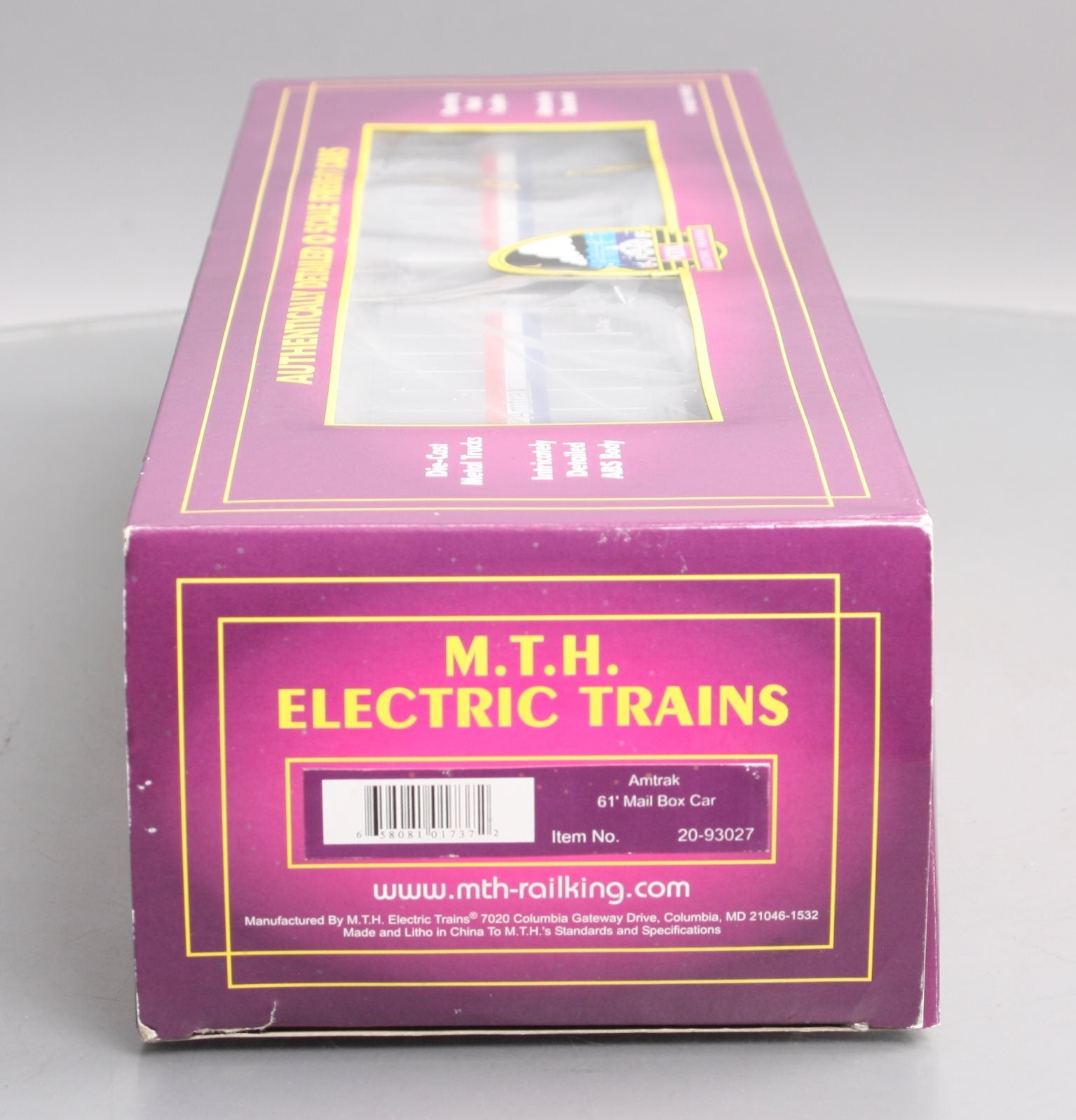 MTH 20-93027 O Gauge Amtrak 61' Mail Boxcar #1546 LN/Box