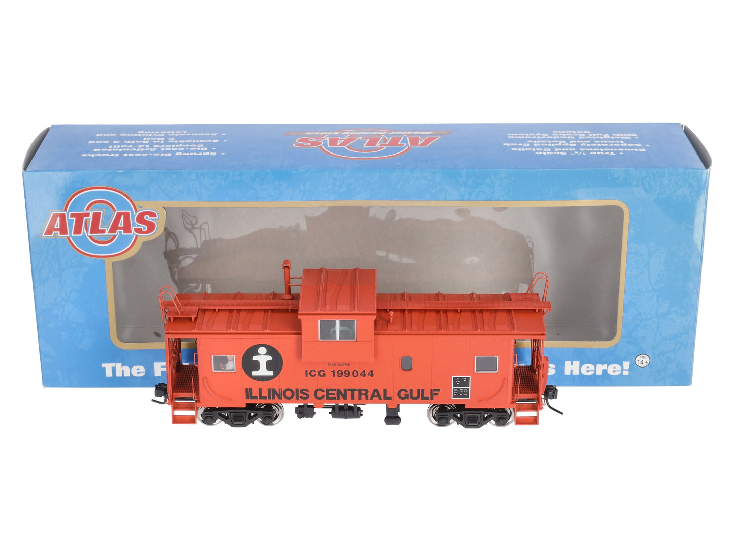 Atlas 7646-1 O Scale ICG Extended Vision Caboose #199044 (2-Rail) LN/Box